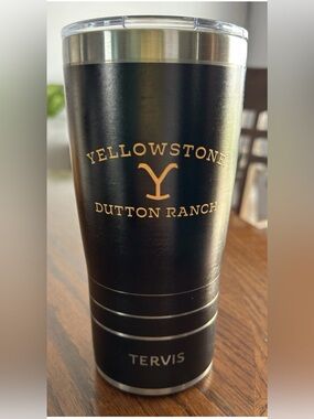 tervis Black & Gold Yellowstone Dutton Ranch Insulated Tumbler